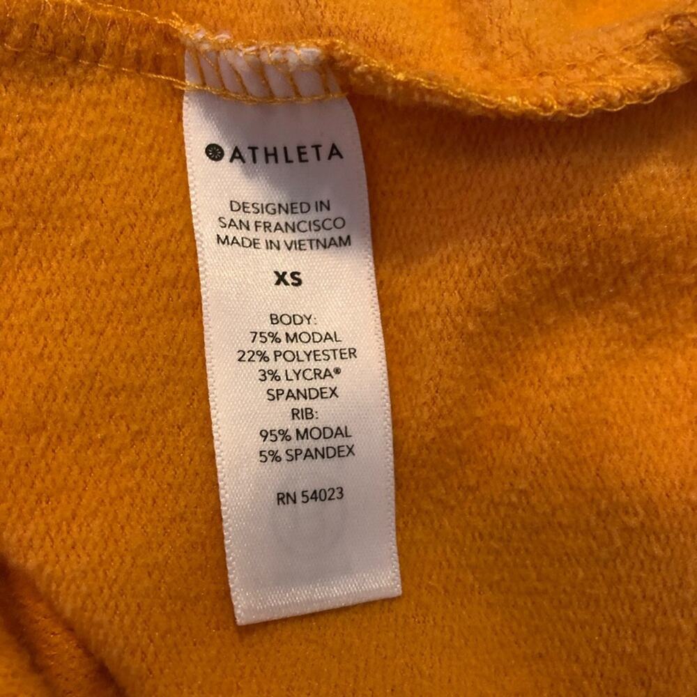 Athleta orange long sleeve knit pullover top size Extra Small XS - Picture 7 of 15